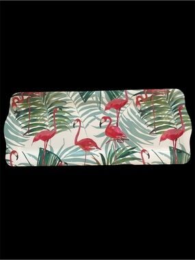 Cynthia Rowley Melamine Tray - White & Gray